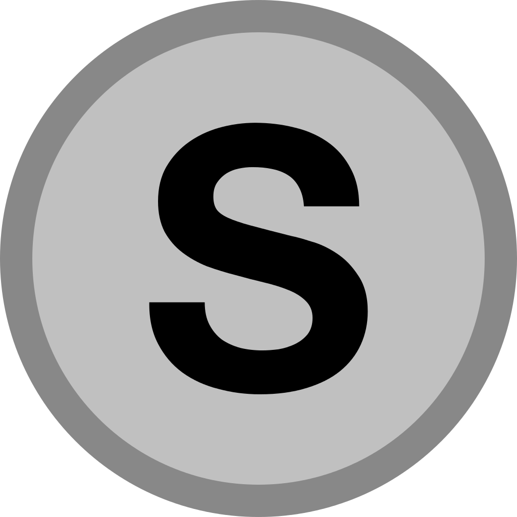 Silver medal icon (S initial).png