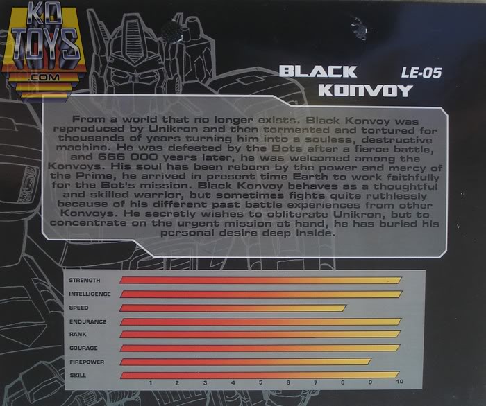 Black Konvoy Tech Spec