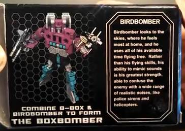 Birdbomber box back