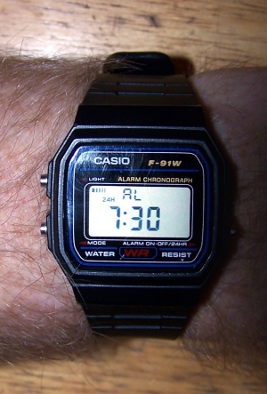 how to set alarm on casio digital watch